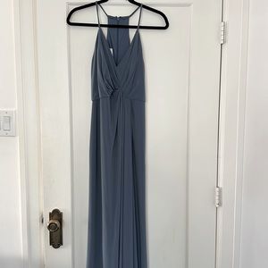 Bridesmaids dress - slate blue from David’s bridal